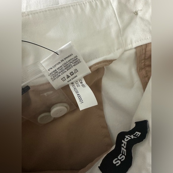 Women’s express White ankle High-Waisted Pants 6R ID 6061 - Picture 5 of 6